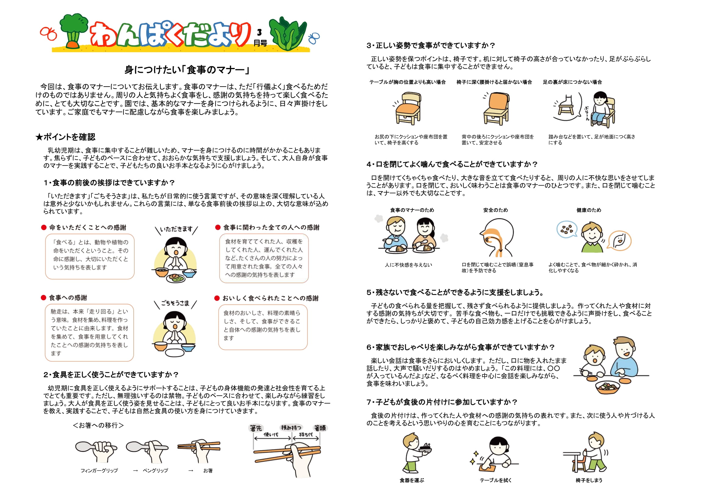 令和7年3月 食育だより